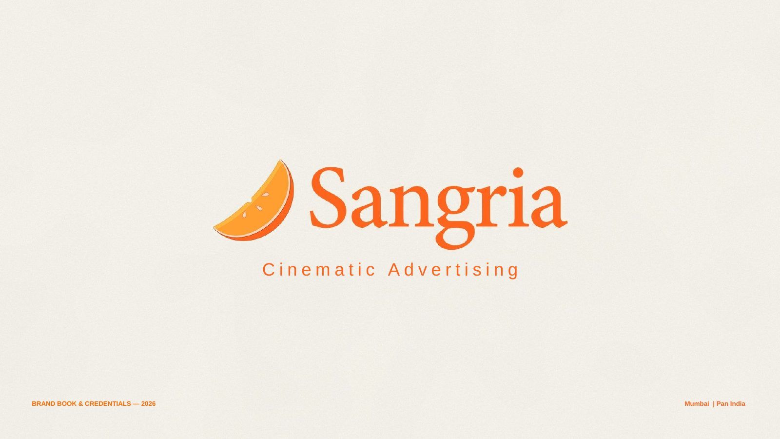 Sangria brand book, page 1