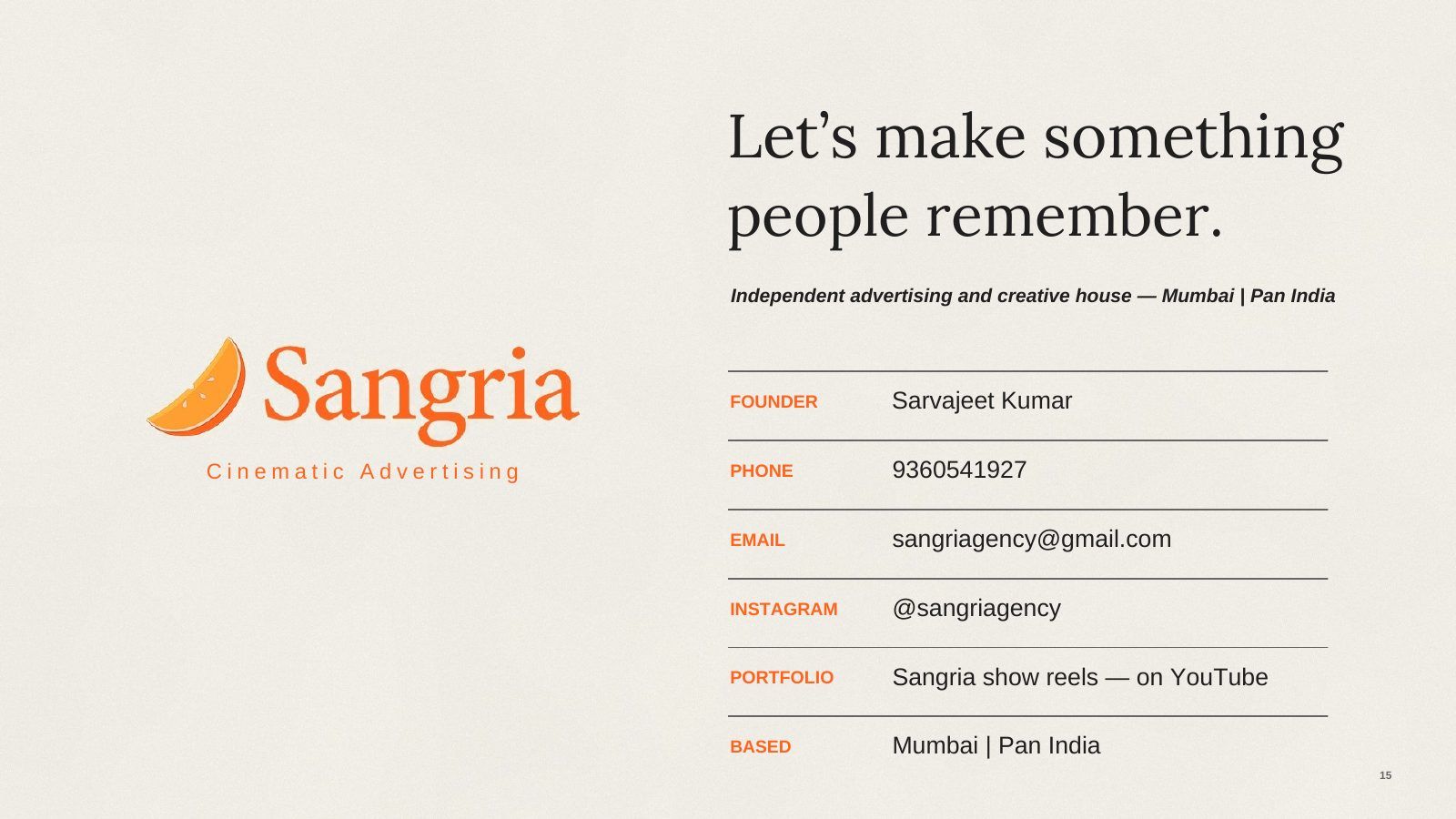Sangria brand book, page 15